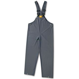 BETA Spodnie na szelkach z materiau PCW wodoodporne granatowe model 7973, Rozmiar: XS
