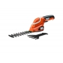 BLACK&DECKER  Akumulatorowy zestaw noyc do trawy i do ywopotu 7 V (1 akumulator) GSL700